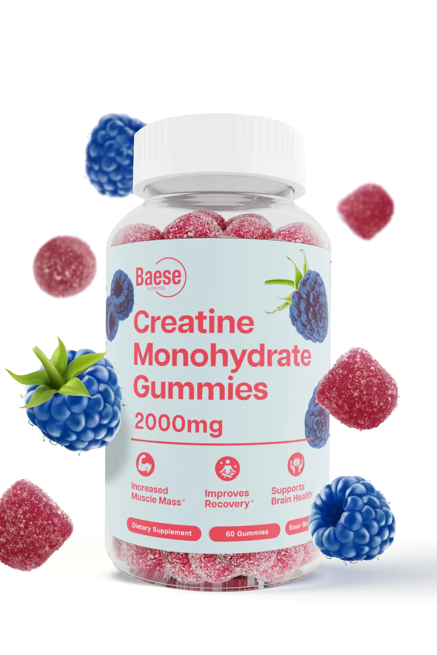 Baese Nutrition Creatine Monohydrate Gummies for Men & Women